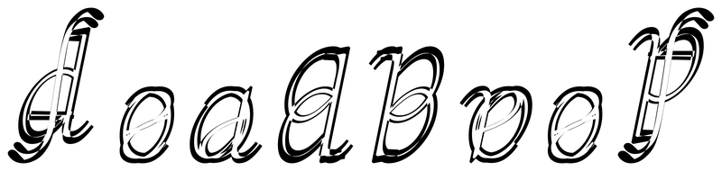 Ambigram for deadbeef in Sourceserifpro-lightit